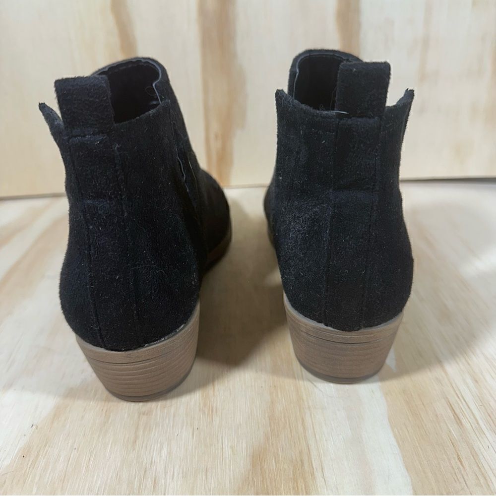 Black Suede Ankle Boots Women’s Size 7 - Picture 4 of 6
